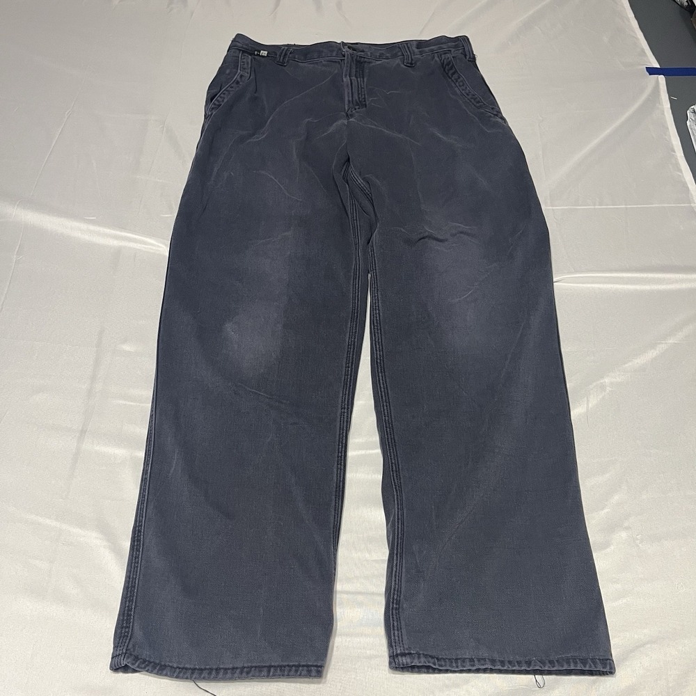 Carhartt FR Pants Mens Size 32x32 Blue Midweight Canvas Flame Resistant Cat 2